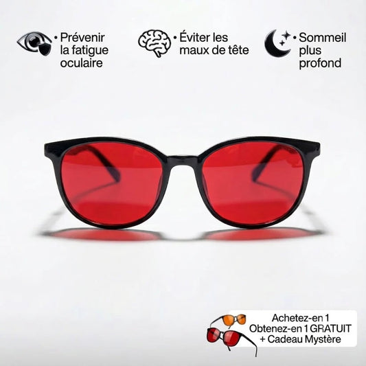 Lunettes anti-lumière bleue Zanoora™ unisexes à verres rouge